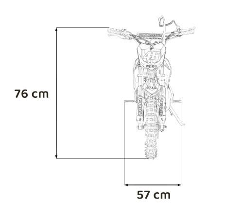 Дитячий акумуляторний мотоцикл RENEGADE 50R Червоний