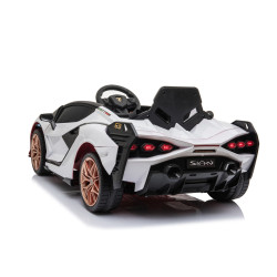 Lamborghini SIAN на акумуляторі для дітей Білий + Пульт + EVA + Free Start + Audio LED