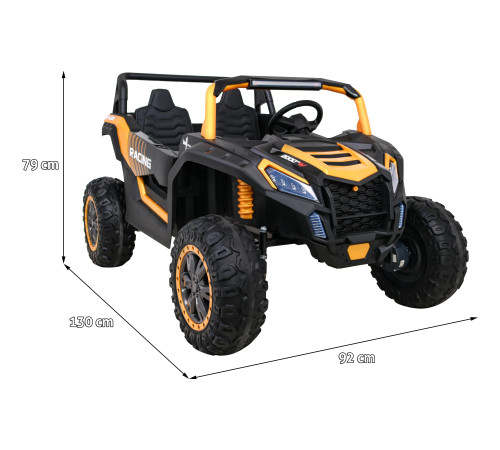 ATV Racing Баггі для 2 дітей Gold + 4x4 Drive + Пульт + Повільний старт + MP3 LED ATV Racing Баггі для 2 дітей Gold + 4x4 Drive + Пульт + Повільний старт + MP3 LED