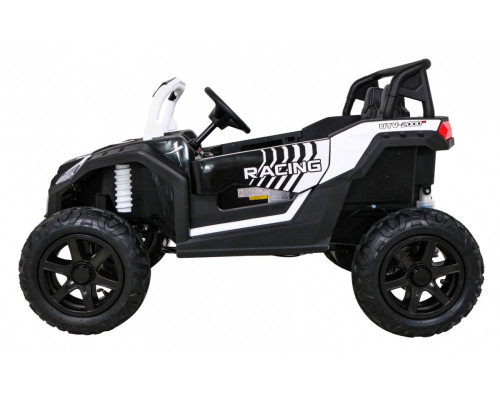 Баггі Strong Racing ATV для 2 дітей Білий + Безщітковий мотор + Надувні колеса + Audio LED