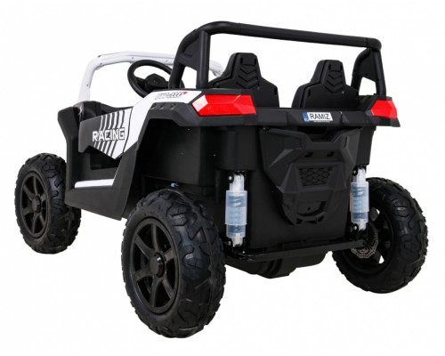 Баггі Strong Racing ATV для 2 дітей Білий + Безщітковий мотор + Надувні колеса + Audio LED