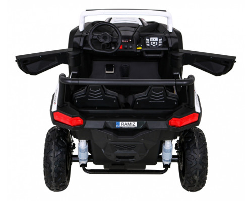 Баггі Strong Racing ATV для 2 дітей Білий + Безщітковий мотор + Надувні колеса + Audio LED