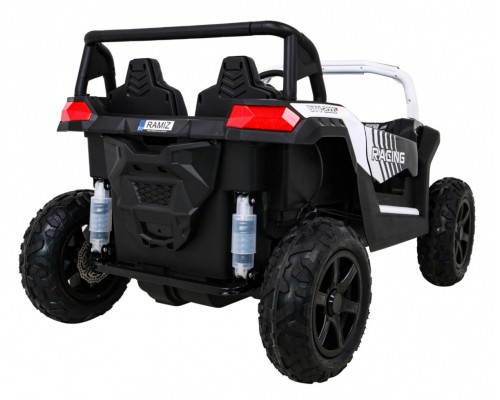 Баггі Strong Racing ATV для 2 дітей Білий + Безщітковий мотор + Надувні колеса + Audio LED