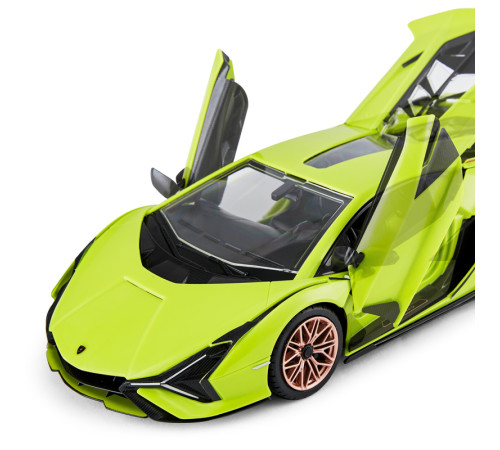 Lamborghini Sian зелений RASTAR модель 1:18 Автомобіль на дистанційному керуванні + пульт 2,4 ГГц + Обвіс 72 шт. + Двері багажника відкриваються Lamborghini Sian зелений RASTAR модель 1:18 Автомобіль на дистанційному керуванні + пульт 2,4 ГГц + Обвіс 72 шт. + Двері багажника відкриваються