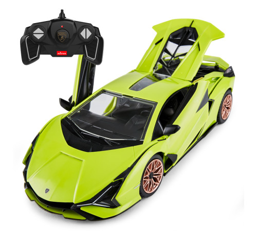 Lamborghini Sian зелений RASTAR модель 1:18 Автомобіль на дистанційному керуванні + пульт 2,4 ГГц + Обвіс 72 шт. + Двері багажника відкриваються Lamborghini Sian зелений RASTAR модель 1:18 Автомобіль на дистанційному керуванні + пульт 2,4 ГГц + Обвіс 72 шт. + Двері багажника відкриваються
