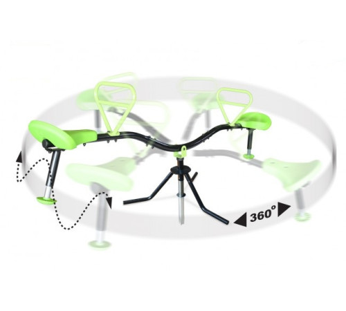Гойдалка EXIT SPINNER 360 - зелено чорна Гойдалка EXIT SPINNER 360 - зелено чорна