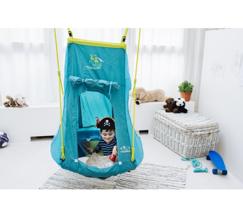 Гніздо гойдалка з наметом Hudora Nest Swing Pirate 90 cm (72152)