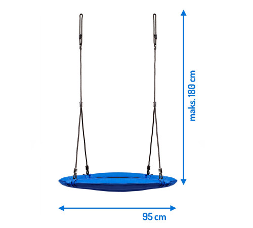 Гойдалка Гніздо лелеки SWINGO XXL синя 95 см