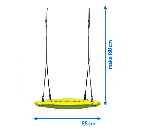 Гойдалка Гніздо лелеки Swingo XXL жовта 95 см