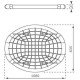 Качели гнездо Elips WCG 108 х 83 см Black Blue