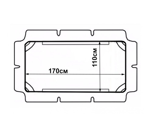 Навіс для садової гойдалки Bonro 170 x 110 см, зелений Навіс для садової гойдалки Bonro 170 x 110 см, зелений