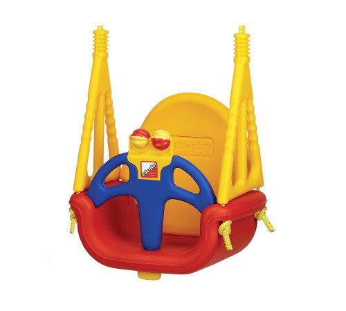 Гойдалка Eduplay 3-в-1 Do Re Mi з брязкальцем, 130 х 162 см - різнокольорова