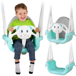 Гойдалка 3-в-1 Ведмежа Ricokids бірюзова