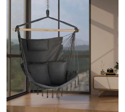 Гамак-крісло Outtec Boho Sois XXL, графітове