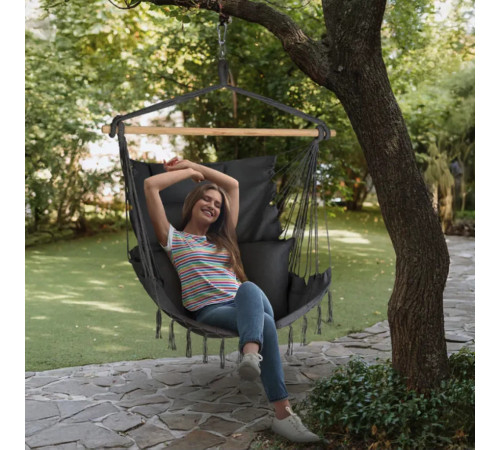 Гамак-крісло Outtec Boho Sois XXL, графітове