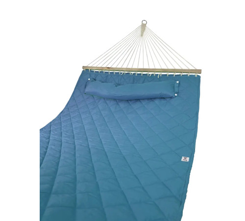 Гамак двомісний з планками WCG SOFT XXL 200 x 140 см - блакитний Гамак двомісний з планками WCG SOFT XXL 200 x 140 см - блакитний