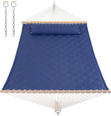 Гамак двомісний з планками WCG SOFT XXL 200 x 140 см - синій