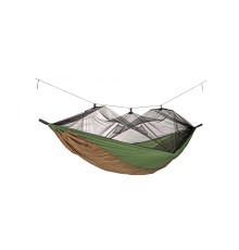 Гамак одномісний Amazonas Adventure Moskito Thermo, 275 х 140 см - коричнево-зелений