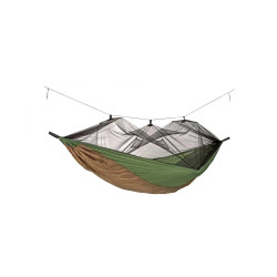 Гамак одномісний Amazonas Adventure Moskito Thermo, 275 х 140 см - коричнево-зелений