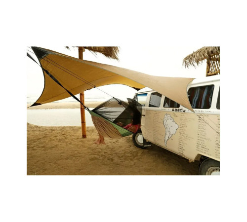 Гамак одномісний Amazonas Adventure Moskito Thermo, 275 х 140 см - коричнево-зелений Гамак одномісний Amazonas Adventure Moskito Thermo, 275 х 140 см - коричнево-зелений
