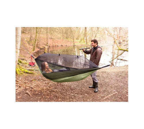 Гамак одномісний Amazonas Adventure Moskito Thermo, 275 х 140 см - коричнево-зелений Гамак одномісний Amazonas Adventure Moskito Thermo, 275 х 140 см - коричнево-зелений