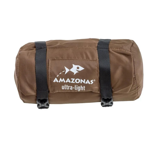 Гамак одномісний Amazonas з москітною сіткою Moskito-Traveller Pro, 220 х 140 см - коричневий