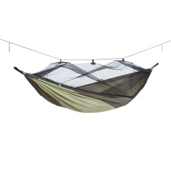 Гамак одномісний Amazonas з москітною сіткою Moskito-Traveller THERMO, 275 х 140 см - зелений