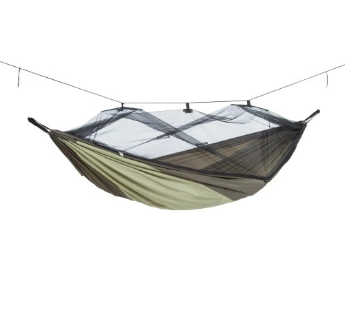 Гамак одномісний Amazonas з москітною сіткою Moskito-Traveller THERMO, 275 х 140 см - зелений