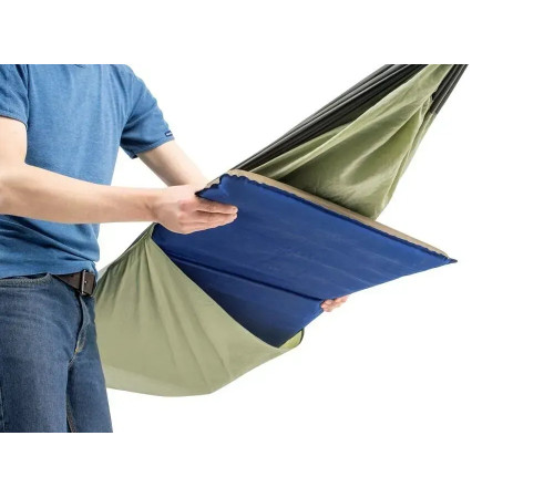 Гамак одномісний Amazonas з москітною сіткою Moskito-Traveller THERMO, 275 х 140 см - зелений
