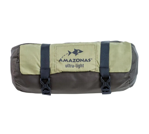 Гамак одномісний Amazonas з москітною сіткою Moskito-Traveller THERMO, 275 х 140 см - зелений