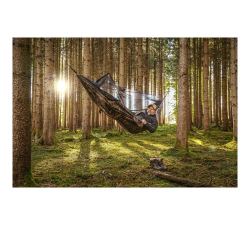 Гамак двомісний Amazonas Mosquito Traveller Forest Hammock, 275 х 140 см - камуфляжний Гамак двомісний Amazonas Mosquito Traveller Forest Hammock, 275 х 140 см - камуфляжний