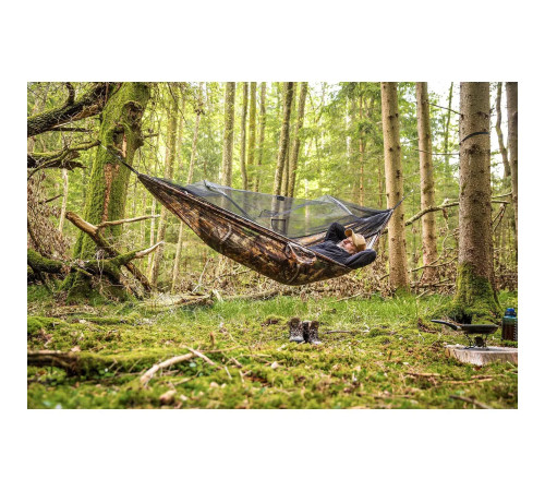 Гамак двомісний Amazonas Mosquito Traveller Forest Hammock, 275 х 140 см - камуфляжний Гамак двомісний Amazonas Mosquito Traveller Forest Hammock, 275 х 140 см - камуфляжний