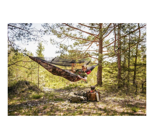 Гамак двомісний Amazonas Mosquito Traveller Forest Hammock, 275 х 140 см - камуфляжний Гамак двомісний Amazonas Mosquito Traveller Forest Hammock, 275 х 140 см - камуфляжний