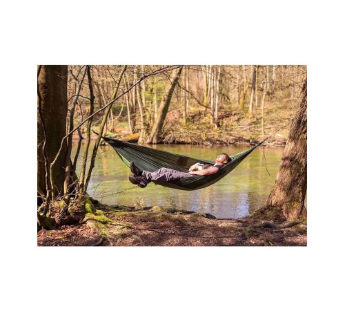 Гамак двомісний Amazonas Silk Traveller Thermo, 275 х 140 см - зелений Гамак двомісний Amazonas Silk Traveller Thermo, 275 х 140 см - зелений