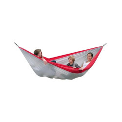Гамак двомісний Amazonas Silk Traveller XXL, 320 х 230 см - біло-червоний