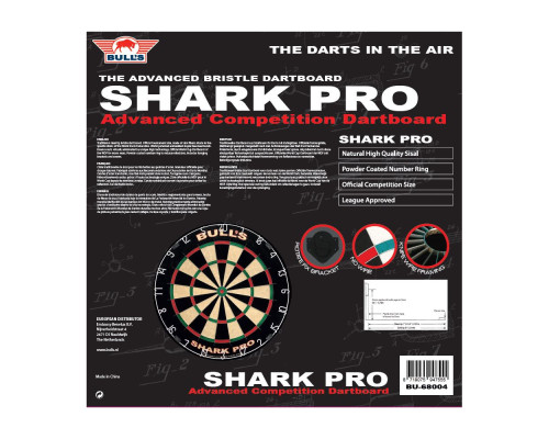 Сизалевий дартборд Bull's Shark Pro 45 см