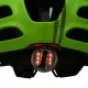 Дитячий захисний шолом з світлодіодною лампою MTW01 LED NILS EXTREME - зелений з машинкою/розмір XS (44-48 см)