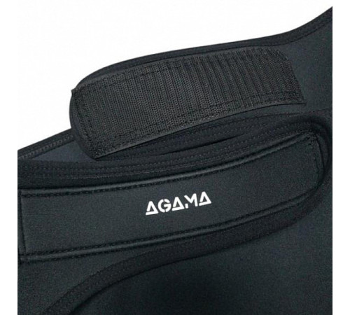 Пояс нирковий Agama Nylon X4 4 мм - 3XL - чорний