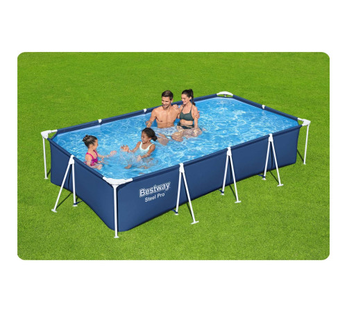 Басейн каркасний прямокутний 4в1 Bestway 56405N 400 x 211 x 81 см Басейн каркасний прямокутний 4в1 Bestway 56405N 400 x 211 x 81 см