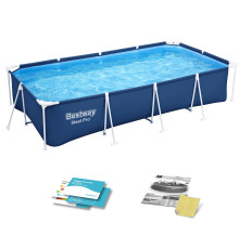 Басейн каркасний прямокутний 4в1 Bestway 56405N 400 x 211 x 81 см
