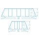 Басейн каркасний прямокутний 17в1 Bestway 56456N 412x201x122 см