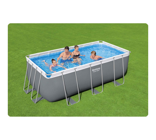 Басейн каркасний прямокутний 17в1 Bestway 56456N 412x201x122 см Басейн каркасний прямокутний 17в1 Bestway 56456N 412x201x122 см