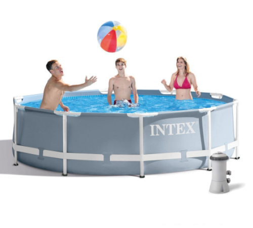 Каркасний басейн Prism Frame Pool Intex 26702 305 x 76см - сірий