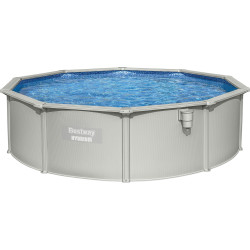 Басейн каркасний Bestway Hydrium 460 x 460 x 120 см, світло-сірий