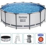 Садовий басейн Bestway Steel Pro MAX з аксесуарами, круглий, 396x122см