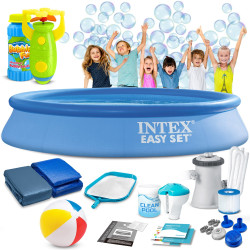 Басейн надувний 16в1 INTEX 28118, 305 x 61 см + машина для створення бульбашок 
