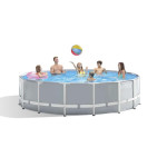 Каркасний басейн Prism Frame Pool Intex 26710 366 x 76 см  - сірий