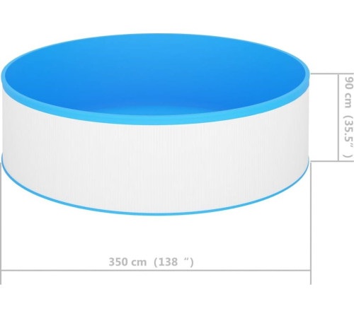 Басейн каркасний vidaXL 350 см білий