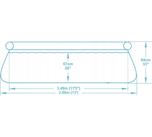 Басейн Bestway 396x84 см 1в1 INTEX