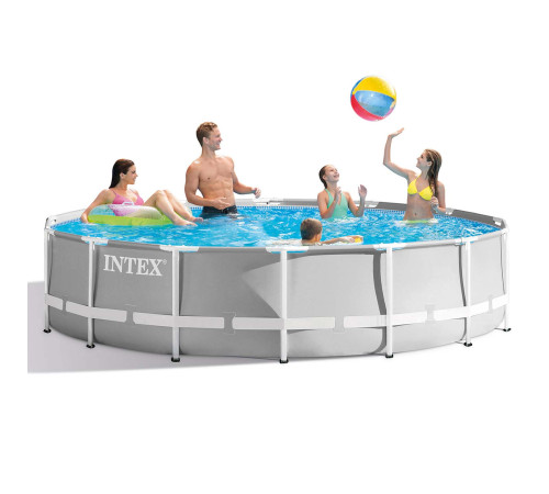 Басейн каркасний 12в1 INTEX 26720, 427 x 107 см, сірий